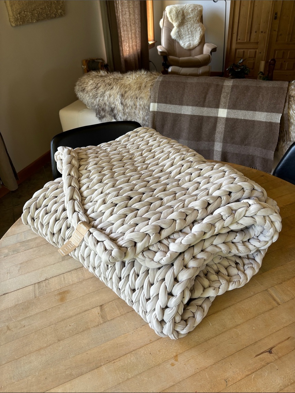 NWT Bearaby Ocean Napper Weighted Blanket